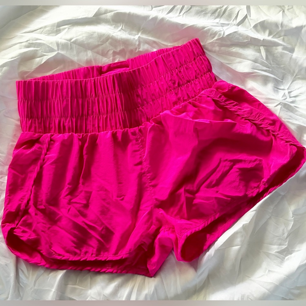 Women's Athletic Shorts in Bright Pink